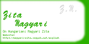 zita magyari business card